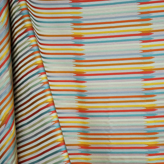 JF Fabrics JF Studio ALOHA 25 Fabric Contemporary,Stripe Burgundy,Red,Creme,Beige,Green,Grey,Silver,Multi,Orange,Rust,Yellow,Gold  Jacquard,Silk,Texture - 5082325 SJ101