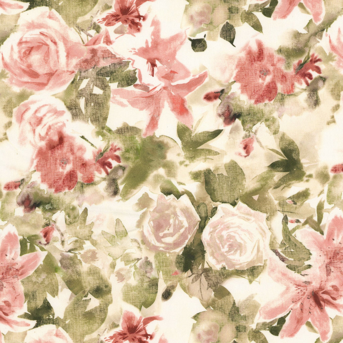 STOUT TEXTILES  MULTIPURPOSE,PRINT TRADITIONAL, FLORAL SORBET   - ALOR-1