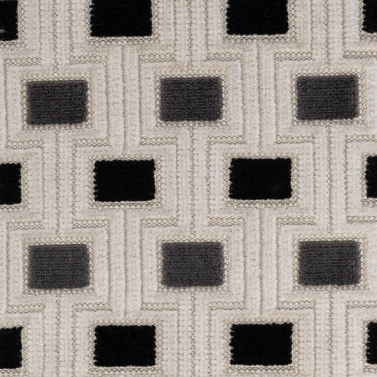 STOUT TEXTILES  UPHOLSTERY,VELVET TRANSITIONAL,, GEOMETRIC BLK/WHT,DOMINO,SALT/PEP,ZEBRA   - ALSI-2