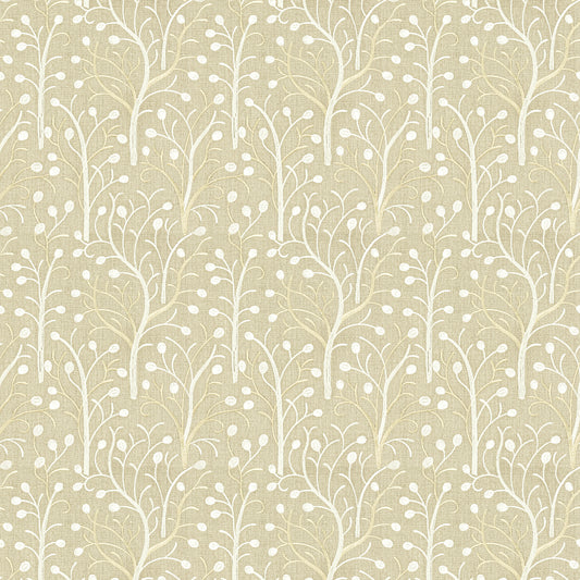 STOUT TEXTILES  MULTIPURPOSE,EMBROIDERIES TRANSITIONAL,, FLORAL TAUPE   - ALYS-1