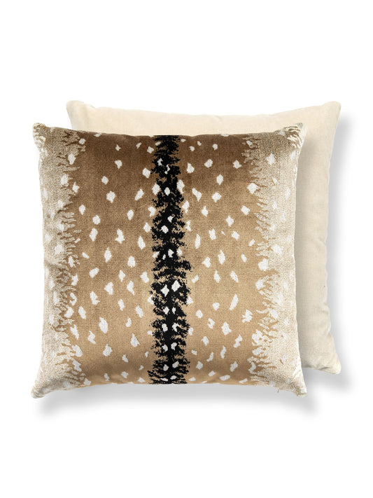 SCALAMANDRE PILLOWS   ANIMAL SKIN 
DOTS / CIRCLES SQUARE    - AL 0001TDDKBOHE NEW SKU # ALTDDKBOHE0001