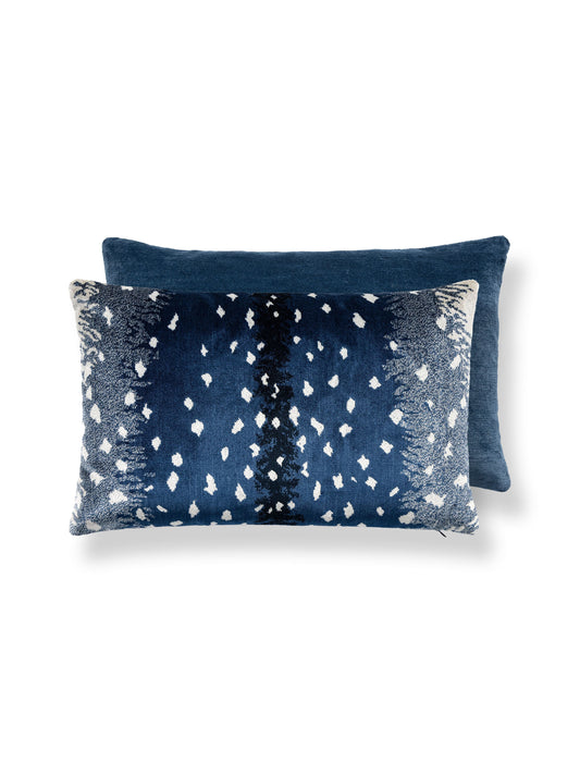 SCALAMANDRE PILLOWS   ANIMAL SKIN 
DOTS / CIRCLES LUMBAR    - AL 0004MBDKBOHE NEW SKU # ALMBDKBOHE0004