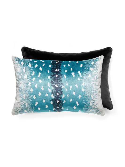SCALAMANDRE PILLOWS   ANIMAL SKIN 
DOTS / CIRCLES LUMBAR    - AL 0005MBDKBOHE NEW SKU # ALMBDKBOHE0005