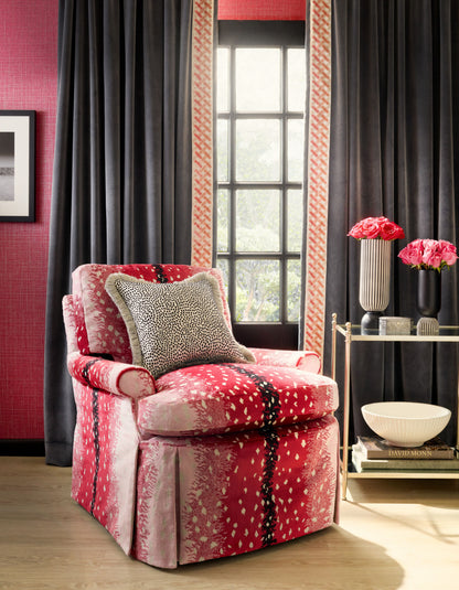 SCALAMANDRE  ANTELOPE FABRIC RASPBERRY   - AL 0006BOHE NEW SKU # ALBOHE0006