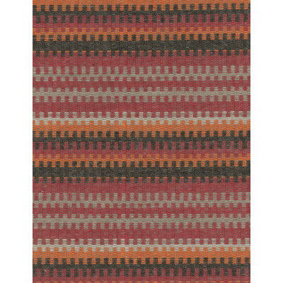 KRAVET COUTURE  STRIPES RED,ORANGE,CHARCOAL   - AM100007.911.0