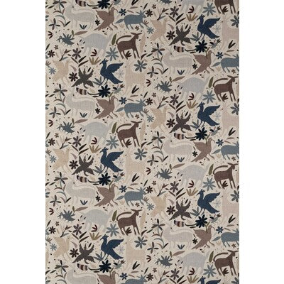 KRAVET COUTURE PRINT NOVELTY BLUE,LIGHT BLUE,BEIGE   - AM100296.1615.0