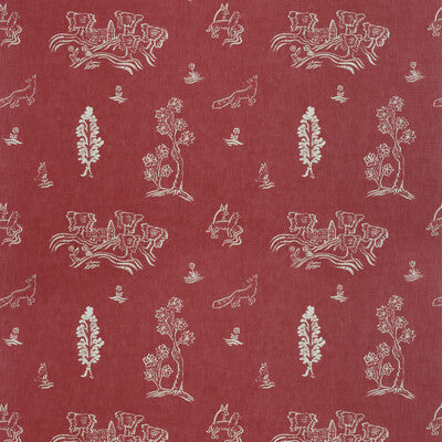 KRAVET COUTURE PRINT NOVELTY RED,IVORY,   - AM100318.19.0