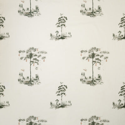 KRAVET COUTURE PRINT TOILE WHITE,ORANGE,OLIVE GREEN   - AM100319.312.0