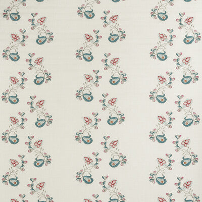 KRAVET COUTURE PRINT  WHITE,TURQUOISE,PINK   - AM100321.517.0