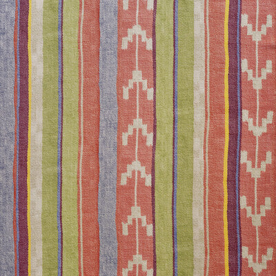 KRAVET COUTURE PRINT IKAT/SOUTHWEST/KILIMS GREEN,MULTI,PURPLE   - AM100338.310.0