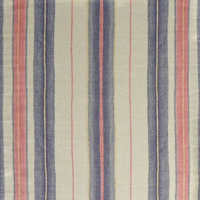 KRAVET COUTURE PRINT STRIPES BLUE,PINK,IVORY   - AM100339.5.0