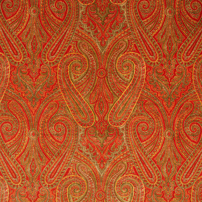 KRAVET COUTURE VELVET  ORANGE,YELLOW,RED   - AM100405.424.0