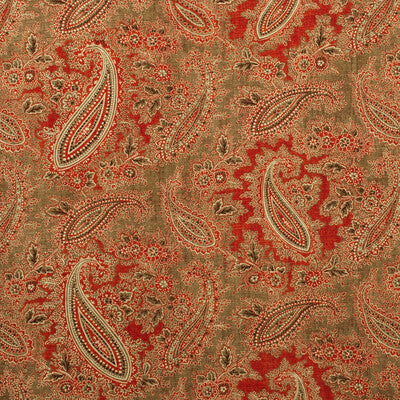 KRAVET COUTURE PRINT PAISLEY BROWN,ORANGE,   - AM100406.612.0