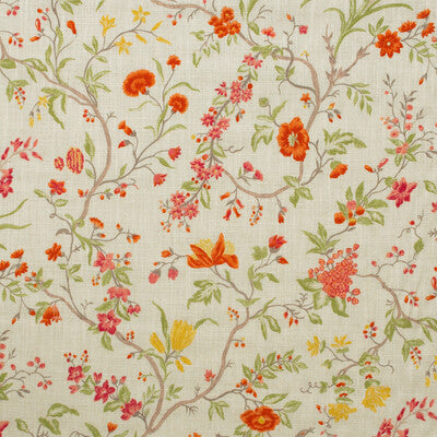 KRAVET COUTURE PRINT  ORANGE,PINK,YELLOW   - AM100409.712.0