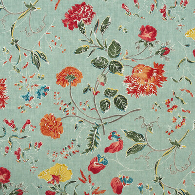 KRAVET COUTURE PRINT  TURQUOISE,PINK,BLUE   - AM100412.512.0