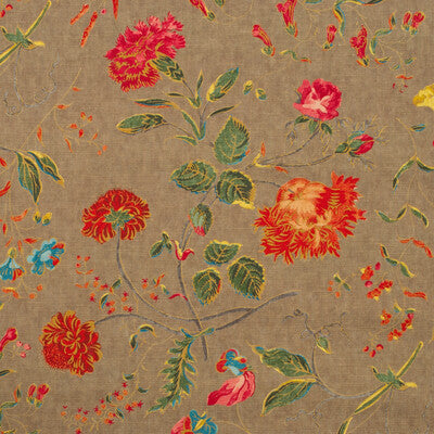 KRAVET COUTURE PRINT  BROWN,ORANGE,   - AM100412.612.0