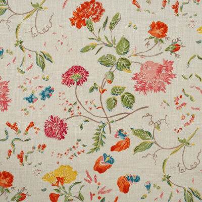 KRAVET COUTURE PRINT  WHITE,PINK,ORANGE   - AM100412.712.0