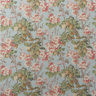 KRAVET COUTURE PRINT BOTANICAL & FLORAL BROWN,PINK,BLUE   - AM100447.517.0