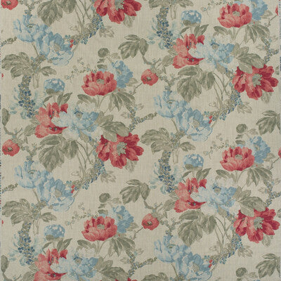 KRAVET COUTURE PRINT BOTANICAL & FLORAL CORAL,GREY,BLUE   - AM100449.517.0