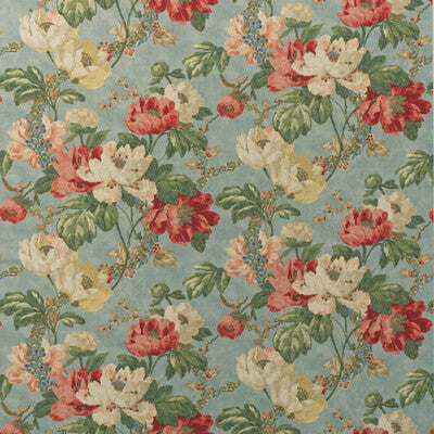 KRAVET COUTURE PRINT BOTANICAL & FLORAL RED,GREEN,LIGHT BLUE   - AM100449.519.0