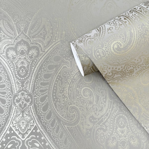 Galerie Wallcoverings Zen Lace  Galerie Wallcoverings  Bronze, Brown   - AM22002-2
