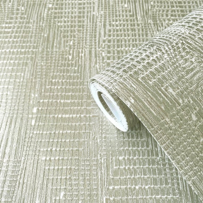 Galerie Wallcoverings Elegance Loose Weave Galerie Wallcoverings  Silver Grey   - AM22003-3
