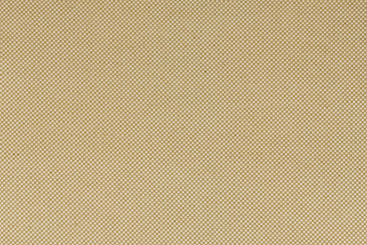 Beige woven fabric with a tiny white dot grid pattern; soft, linen-like textile suitable for upholstery or apparel.