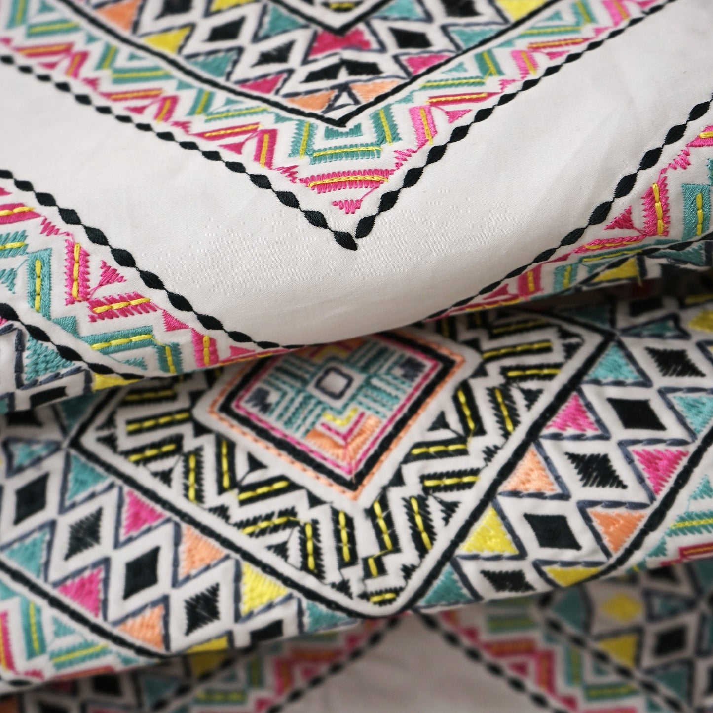 JF Fabrics JF Studio AMICA 43 Fabric Transitional,Contemporary,Diamond,Geometric Multi,Pink  Embroidery,Texture - 7629443 SJ101