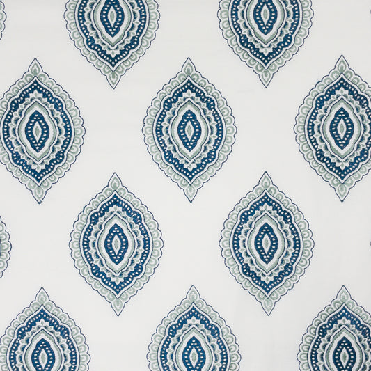 STOUT TEXTILES  MULTIPURPOSE,EMBROIDERIES TRANSITIONAL,, MEDALLION SEAGLASS   - AMUL-3