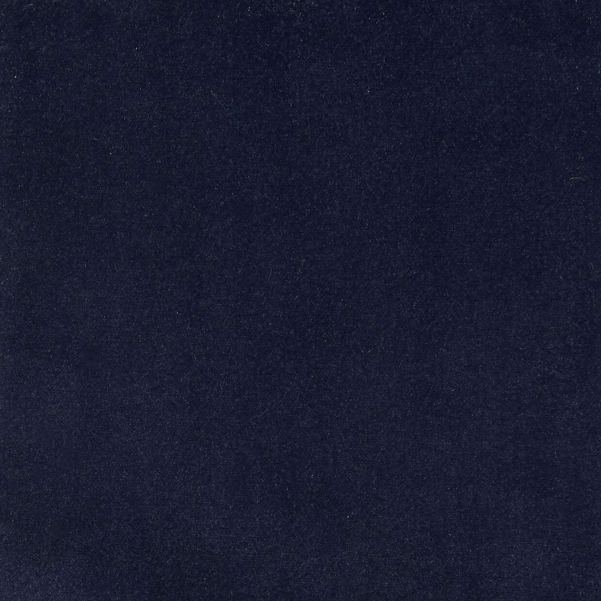 Dark navy velvet fabric swatch with soft nap and subtle sheen, ideal for upholstery or apparel.