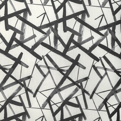 KRAVET BASICS PRINT MODERN BLACK,CHARCOAL,   - ANGULAR.1101.0