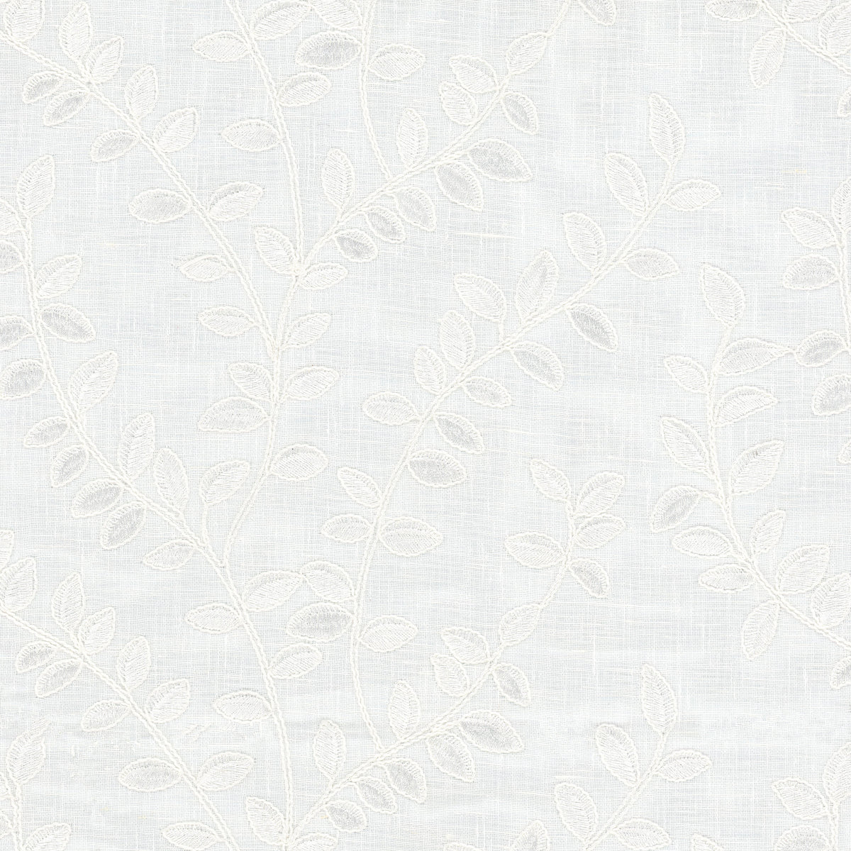 STOUT TEXTILES  DRAPERY,EMBROIDERIES TRADITIONAL, LEAF FROST   - APAC-1