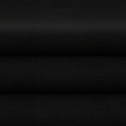 Black solid fabric with subtle texture and soft folds, shown in a flatlay.