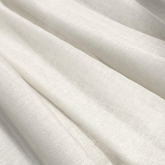 JF Fabrics  APOLLO 10 Fabric Plain, Texture Cream  Woven, Sheer, Wide Width - 9835610 J9641