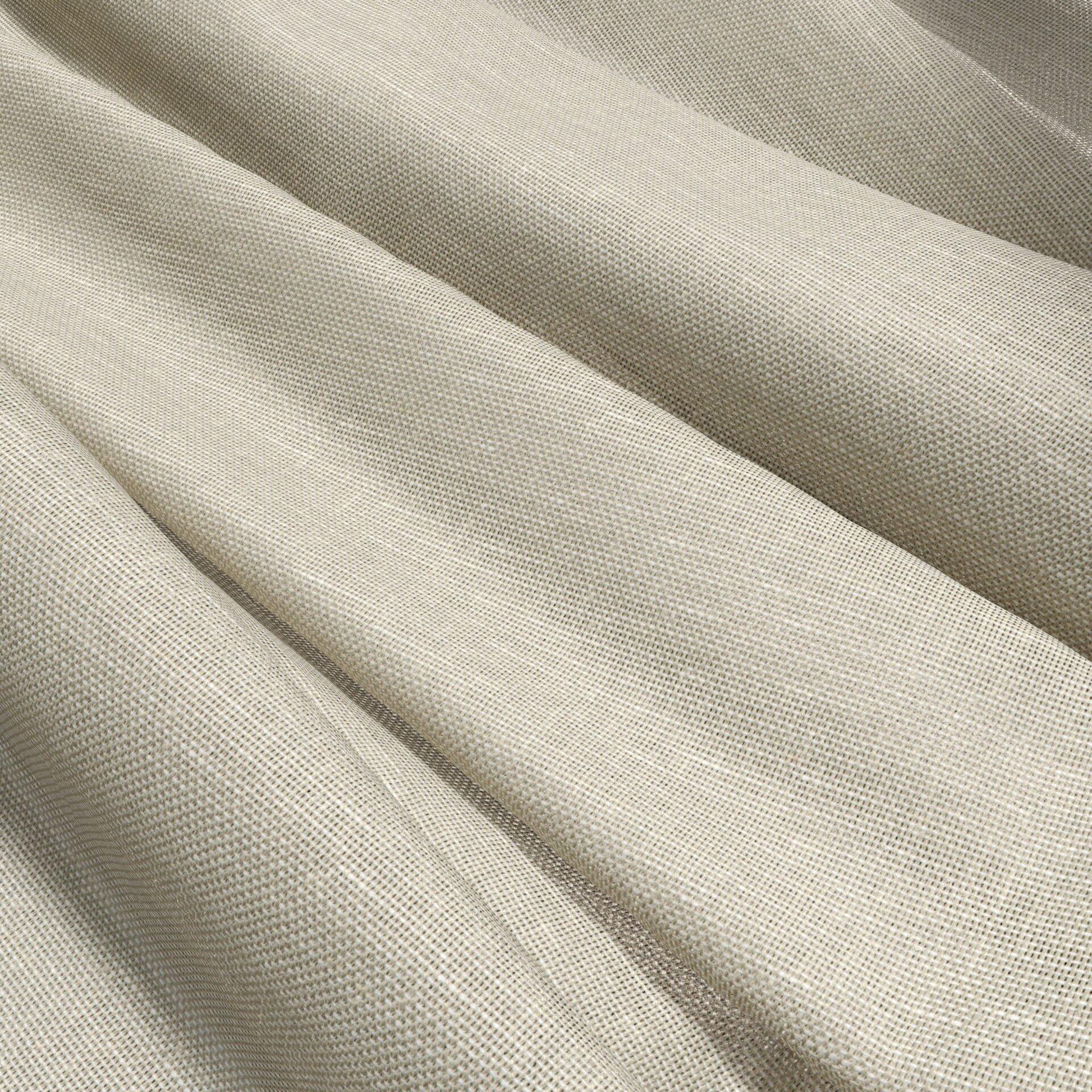 APOLLO brown and green textured woven fabric, plain weave, sheer with a soft drape.