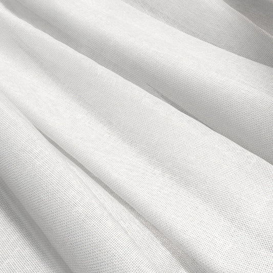 JF Fabrics  APOLLO 90 Fabric Plain, Texture White  Woven, Sheer, Wide Width - 9835690 J9641