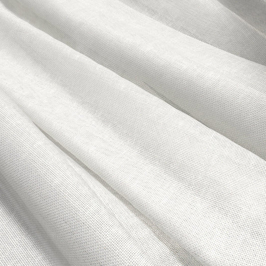 JF Fabrics  APOLLO 91 Fabric Plain, Texture White  Woven, Sheer, Wide Width - 9835691 J9641