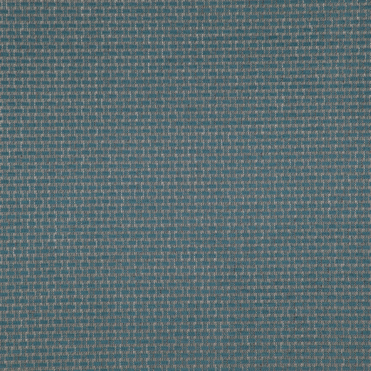 Teal turquoise chenille fabric with a plain texture, suitable for upholstery.