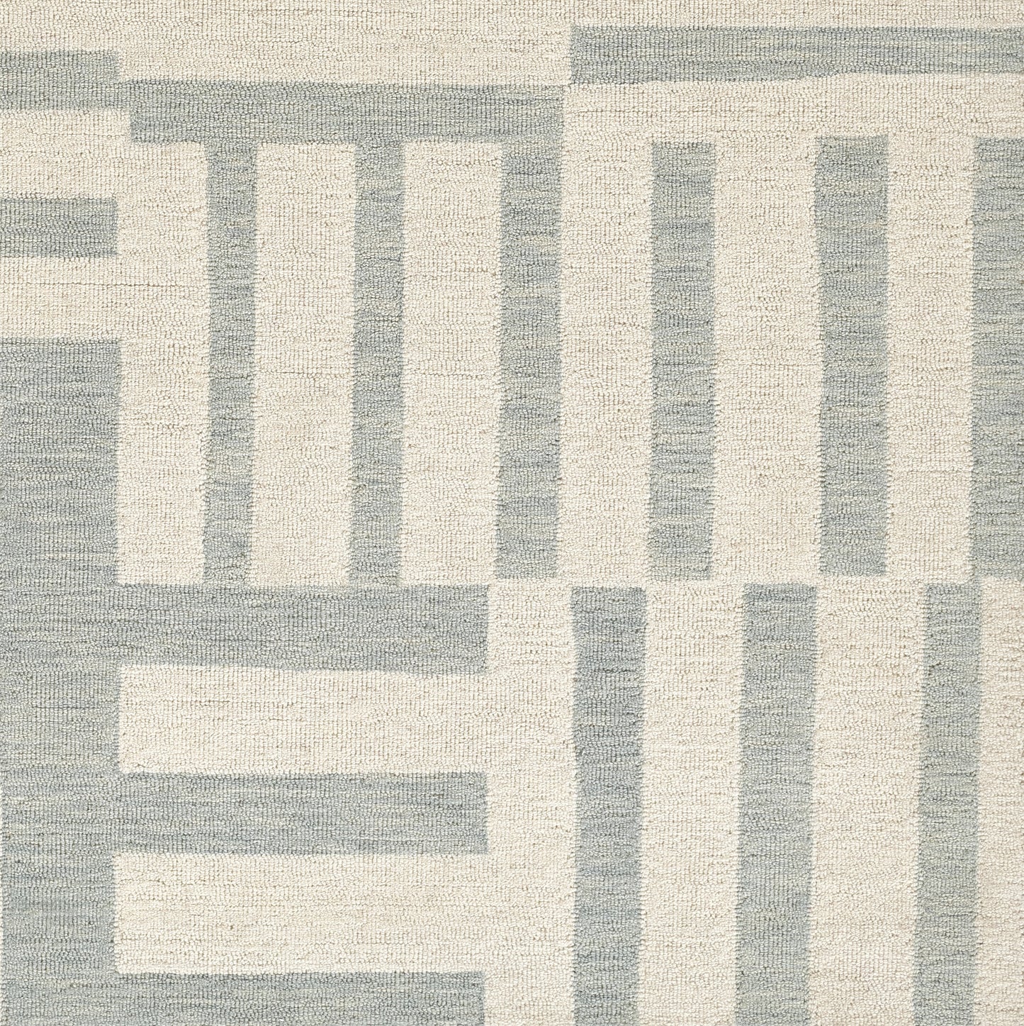 9x12 blue modern geometric wool area rug with bold shapes and high low texture, hand tufted luxury rug for living room bedroom, contemporary soft durable carpet with sculptural design, stylish modern home decor rug for high traffic spaces