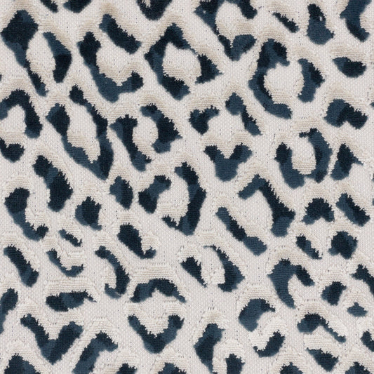 STOUT TEXTILES  UPHOLSTERY,VELVET TRADITIONAL, ANIMAL SKIN BLUEBERRY   - ARGU-2