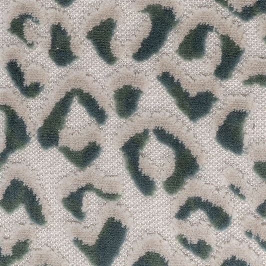 STOUT TEXTILES  UPHOLSTERY,VELVET TRADITIONAL, ANIMAL SKIN SEAGLASS   - ARGU-3