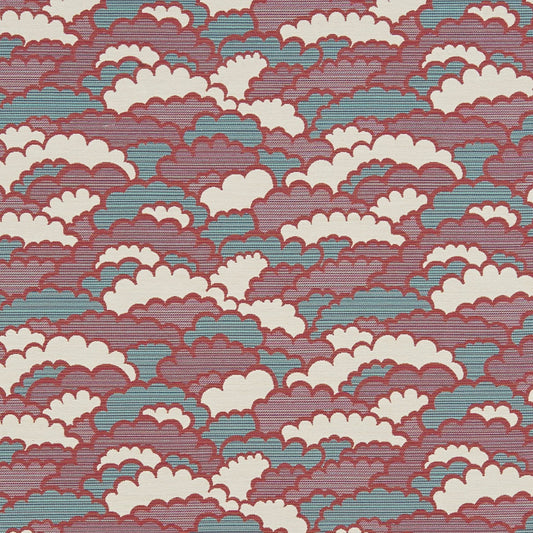 JF Fabrics inside-out ARISE 46 Fabric Transitional,Contemporary,Novelty Blue,Burgundy/Red  Jacquard,Outdoor,Texture - 7829546 J8401