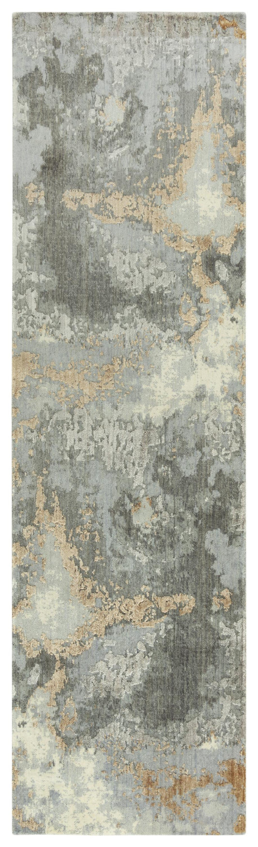 Contemporary rug runner, 2' x 8'.
