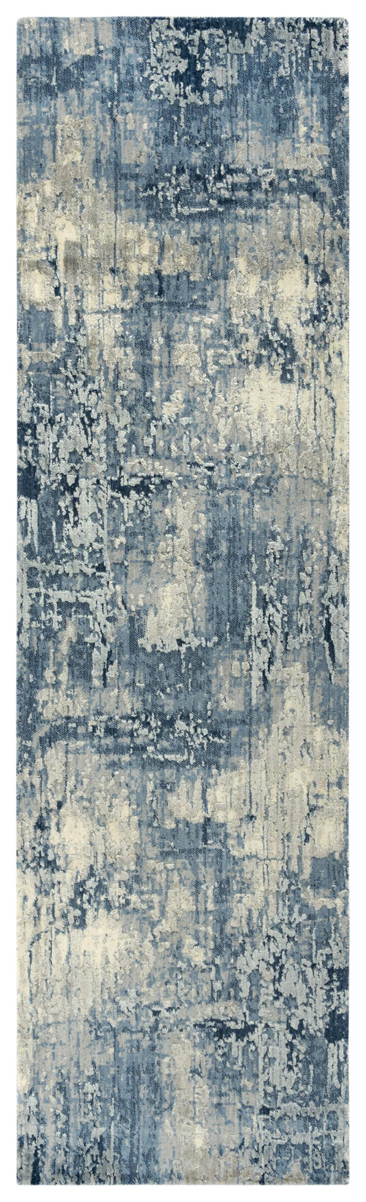 Contemporary rug runner, 2' x 8'.