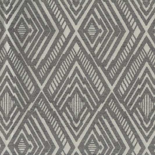 NICHOLASJOHN INC NJ-ESCALATE Smoke Contemporary,Geometric   Fabric - NJ25-193