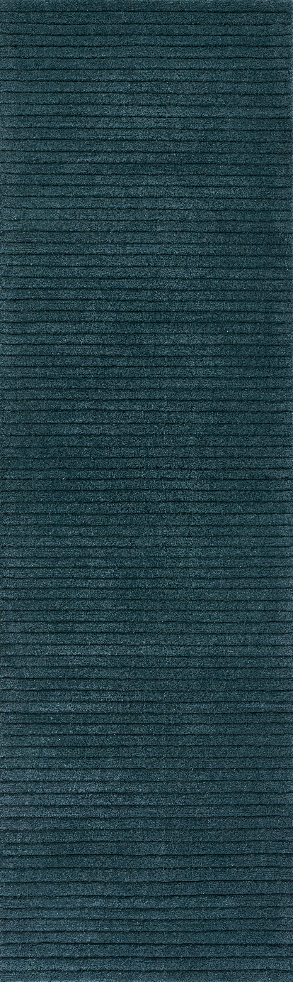 Dark teal ribbed fabric texture with horizontal stripes; corduroy-like material.