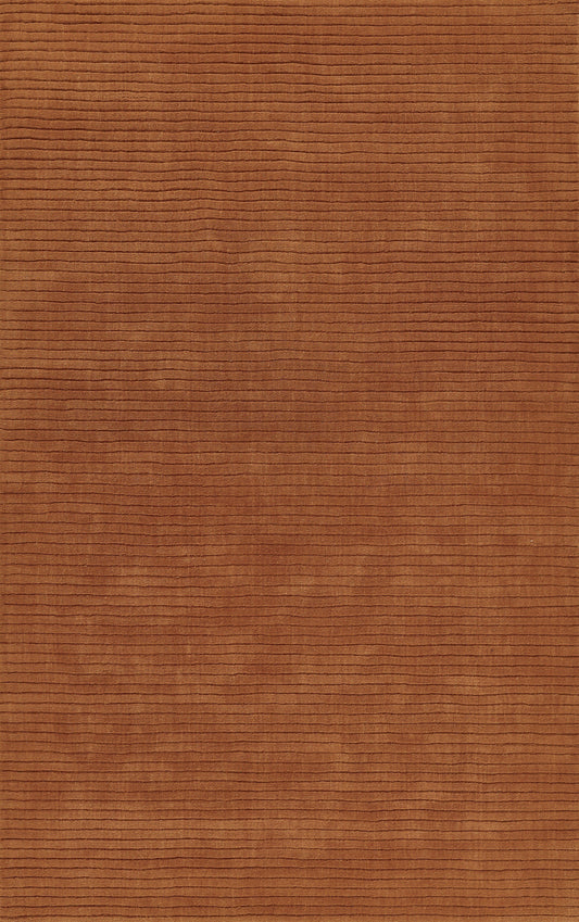 Brown corduroy fabric with fine horizontal ridges; soft textured textile for upholstery or clothing.