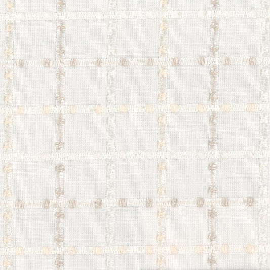 STOUT TEXTILES  MULTIPURPOSE,EMBROIDERIES TRADITIONAL, PLAID/CHECK NATURAL   - ASHV-3