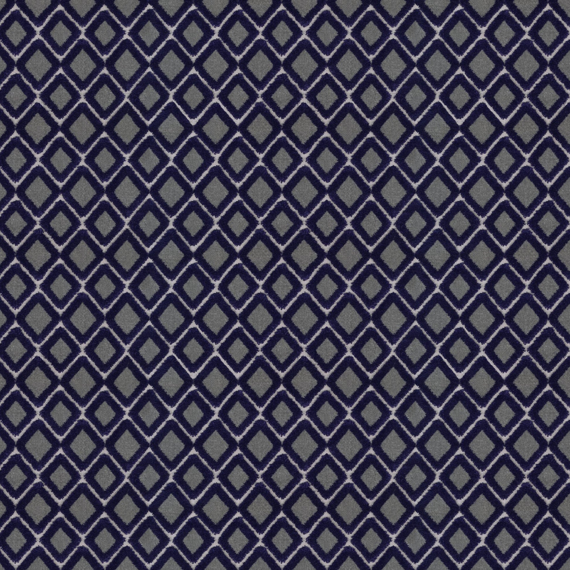 Flat diamond blue velvet fabric swatch with a soft, plush texture.