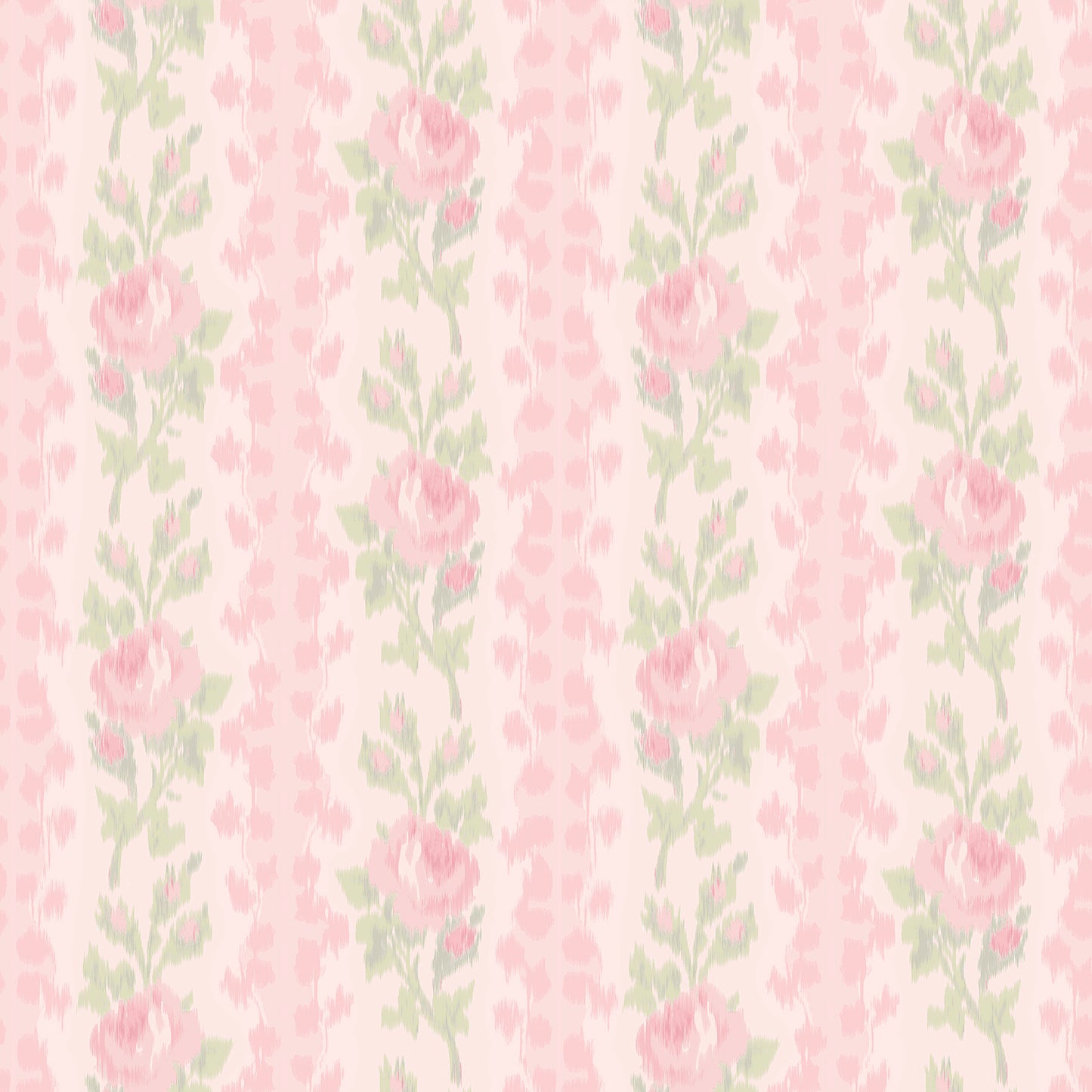 York Wallcoverings A-Street Prints Blooming Heirloom Strawberry Macaron Rose Stripe Wallpaper Botanical Whimsical Strawberry Macaron  Wallpaper - AST6493